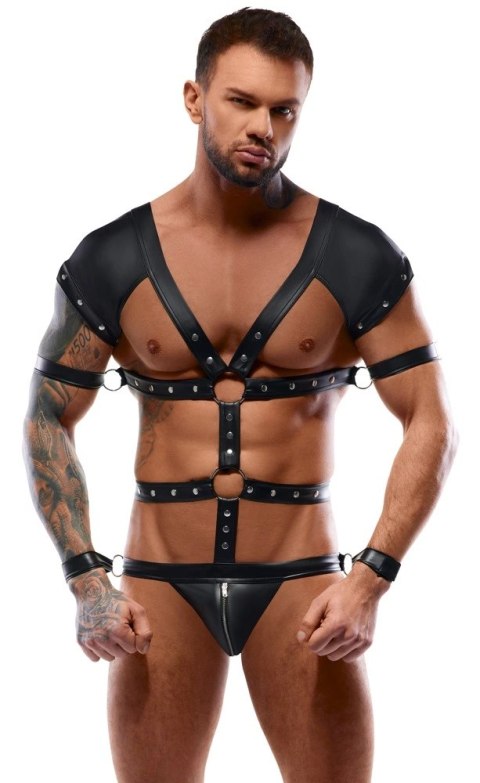Svenjoyment Bondage Body męskie paski czarne M regulowane uprzęże Svenjoyment Bondage Body męskie paski czarne M regulowane uprzęże