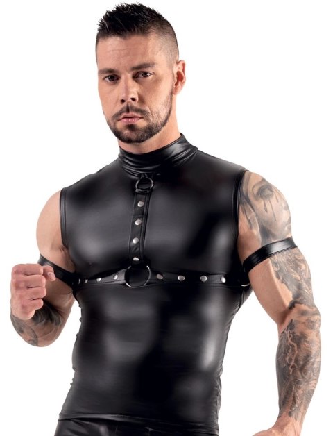 Svenjoyment Bondage Top męski matowy z ćwiekami szelkami M Svenjoyment Bondage Top męski matowy z ćwiekami szelkami M