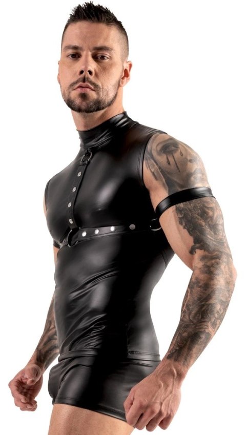 Svenjoyment Bondage Top męski matowy z ćwiekami szelkami M Svenjoyment Bondage Top męski matowy z ćwiekami szelkami M