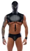 Svenjoyment Bondage zestaw 2-częściowy matowy czarny L z akcesoriami