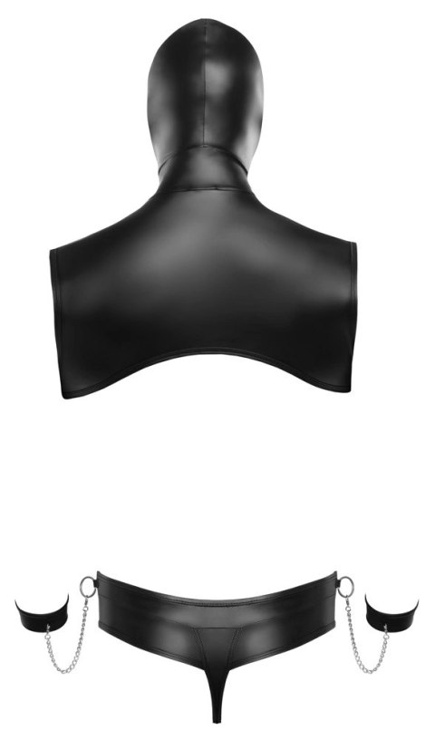 Svenjoyment Bondage zestaw 2-częściowy matowy czarny L z akcesoriami Svenjoyment Bondage zestaw 2-częściowy matowy czarny L z akcesoriami