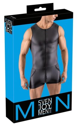 Svenjoyment Kombinezon Matowy Czarny 2XL z Kieszeniami i Zamkiem