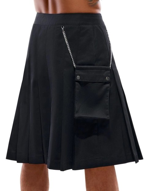 Svenjoyment Spodnica Męska Kilt XL Czarna z Odpinaną Kieszenią Svenjoyment Spodnica Męska Kilt XL Czarna z Odpinaną Kieszenią