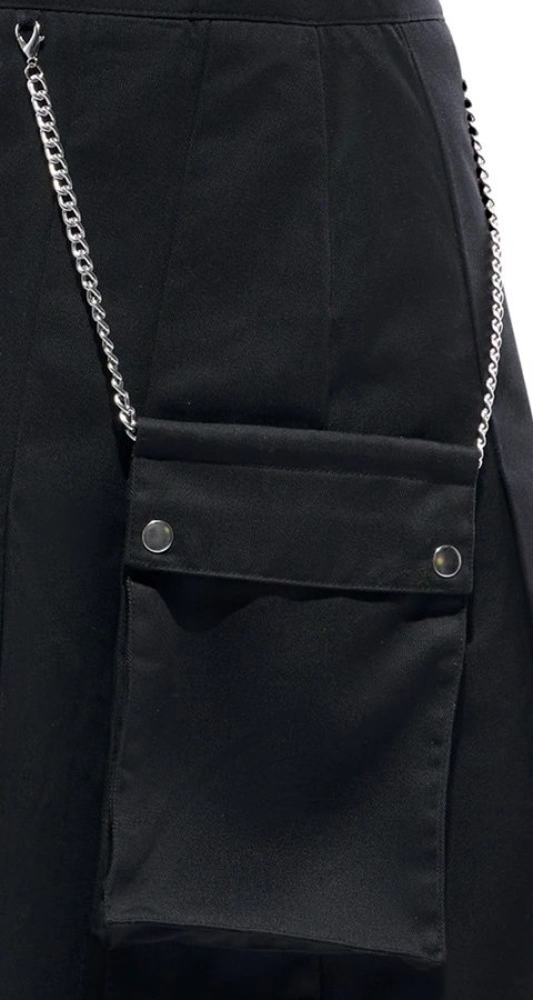 Svenjoyment Spodnica Męska Kilt XL Czarna z Odpinaną Kieszenią Svenjoyment Spodnica Męska Kilt XL Czarna z Odpinaną Kieszenią