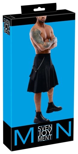 Svenjoyment Spodnica męska kilt z odpinaną kieszenią czarna 2XL