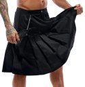 Svenjoyment Spodnica męska kilt z odpinaną kieszenią czarna 2XL