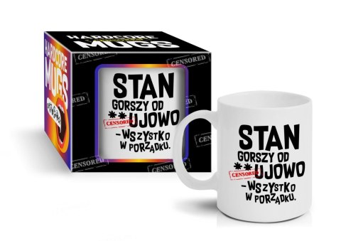 HARDCORE MUGS - kubek Boss 300ml - Stan
gorszy od...ujowo HARDCORE MUGS - kubek Boss 300ml - Stan
gorszy od...ujowo