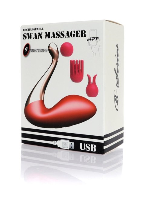 AURORA™ Smart Swan 9X – Stymulator z Wymiennymi Końcówkami | 9 Trybów | Sterowanie przez Aplikację | USB Rechargeable AURORA™ Smart Swan 9X – Stymulator z Wymiennymi Końcówkami | 9 Trybów | Sterowanie przez Aplikację | USB Rechargeable