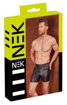 NEK Szorty Męskie Czarne High Waist z Regulacją L