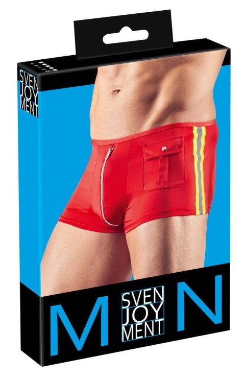 Svenjoyment Bokserki Czerwone XL z Odblaskowymi Akcentami i Zamkiem Svenjoyment Bokserki Czerwone XL z Odblaskowymi Akcentami i Zamkiem