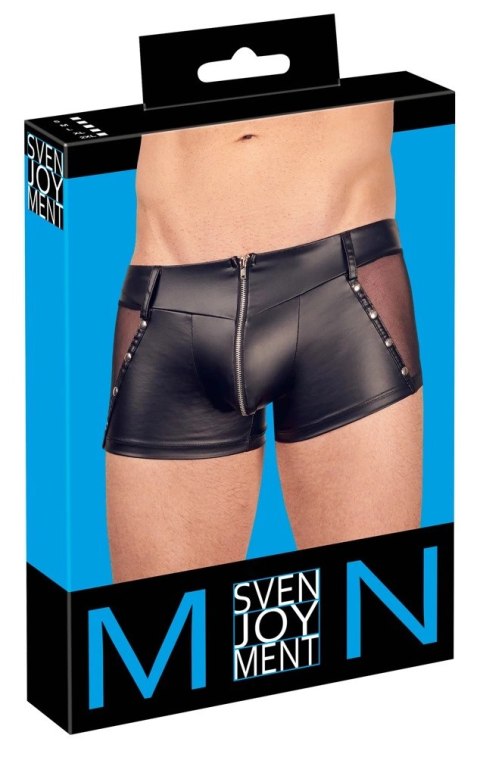Svenjoyment Bokserki Matowe XL z Wstawkami z Siateczki i Zamkiem Przod Svenjoyment Bokserki Matowe XL z Wstawkami z Siateczki i Zamkiem Przod