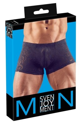 Svenjoyment Bokserki Mesh Czarny M Aksamitny Wzor Elastyczne