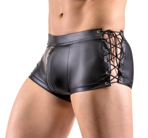 Svenjoyment Bokserki Męskie Matowe Sznurki Suwak Model S Czarny Svenjoyment Bokserki Męskie Matowe Sznurki Suwak Model S Czarny