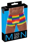 Svenjoyment Bokserki Męskie Rainbow Stripe S - Elastyczne Kolory Tęczy