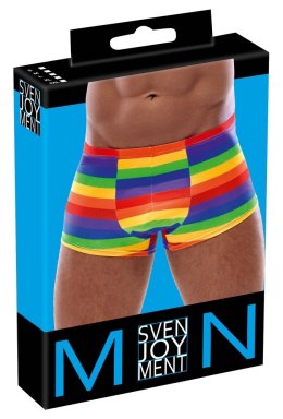 Svenjoyment Bokserki męskie tęczowe paski 2XL elastyczne komfort