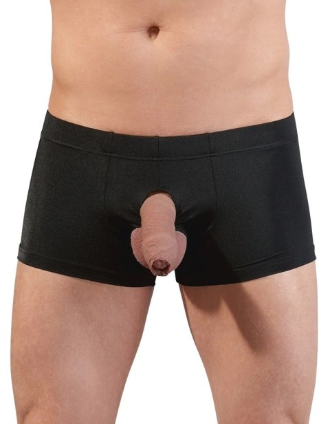 Svenjoyment Bokserki męskie z otworami, czarne, rozmiar 2XL Svenjoyment Bokserki męskie z otworami, czarne, rozmiar 2XL