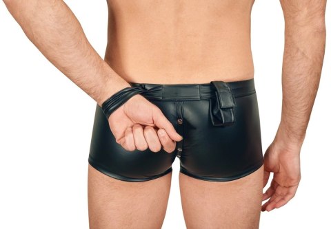 Svenjoyment Bondage Bokserki matowe czarne L z systemem mankietow Svenjoyment Bondage Bokserki matowe czarne L z systemem mankietow
