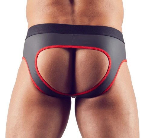 Svenjoyment Jockstrap czarno-czerwony M z zamkiem i otwartym tyłem Svenjoyment Jockstrap czarno-czerwony M z zamkiem i otwartym tyłem