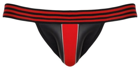 Svenjoyment Jockstrap męski S/M czarno-czerwony neoprenowy design Svenjoyment Jockstrap męski S/M czarno-czerwony neoprenowy design