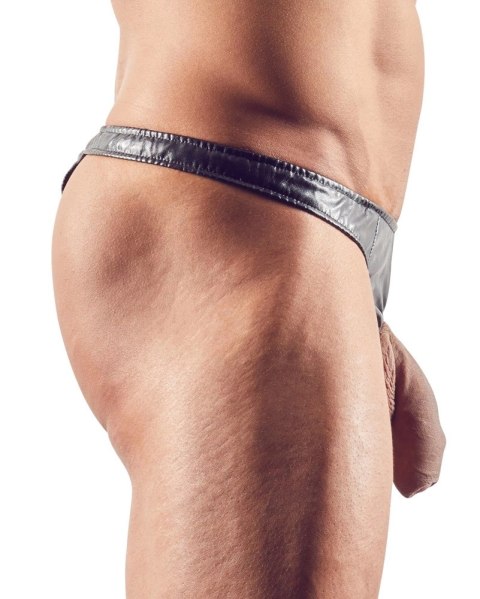 Svenjoyment Męskie Stringi Rio Czarny Połysk 2XL Otwor Przod Svenjoyment Męskie Stringi Rio Czarny Połysk 2XL Otwor Przod