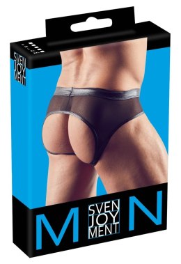 Svenjoyment Slipy Męskie Siateczkowe Otwarte Tył Czarne M