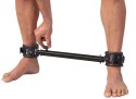 ZADO Czarna regulowana rozporka z mankietami na nogi, skora, 35-60 cm