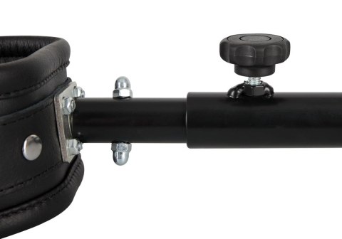 ZADO Czarna regulowana rozporka z mankietami na nogi, skora, 35-60 cm ZADO Czarna regulowana rozporka z mankietami na nogi, skora, 35-60 cm