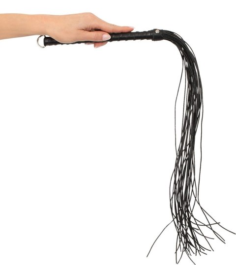 ZADO Flogger Skorzany z Rączką i Zawieszką Czarny 70 cm ZADO Flogger Skorzany z Rączką i Zawieszką Czarny 70 cm