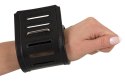 ZADO Kajdanki Skorzane Regulowane Czarne 30x8 cm Szerokie