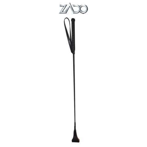 ZADO Skorzana packa z plecioną rączką i pętelką 65 cm czarna ZADO Skorzana packa z plecioną rączką i pętelką 65 cm czarna