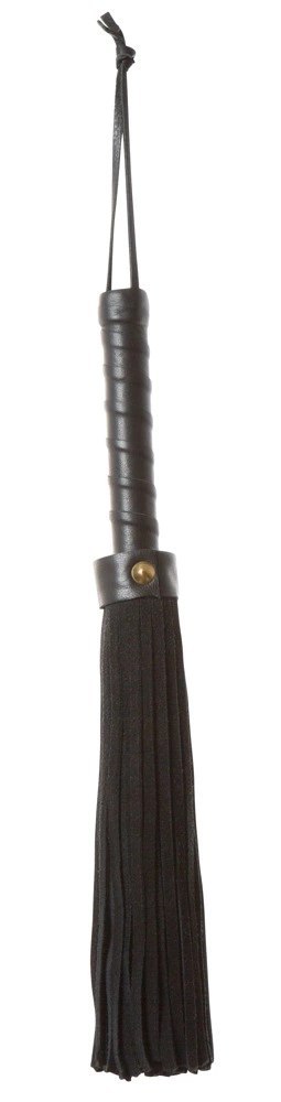 ZADO Skorzany Pejcz Krotki Czarny 37 cm Rękojeść Zamszowa ZADO Skorzany Pejcz Krotki Czarny 37 cm Rękojeść Zamszowa