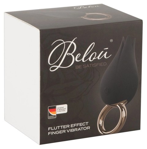 Belou Finger Vibe czarno-złoty - precyzyjny model na palec, 7 trybow