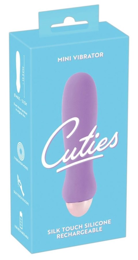 Cuties Mini Wibrator Fioletowy 7 Trybow Kompaktowy USB 12,5 cm Cuties Mini Wibrator Fioletowy 7 Trybow Kompaktowy USB 12,5 cm