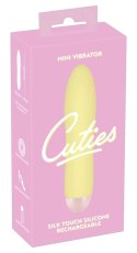 Cuties Mini Wibrator Smukły Żołty 7 Trybow USB 13,2 cm