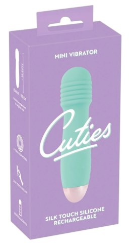 Cuties Zielony Mini Wibrator Rowkowany 7 Trybow Wodoodporny 12,5 cm