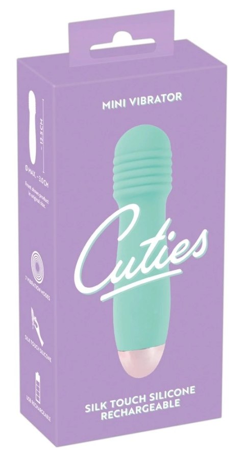 Cuties Zielony Mini Wibrator Rowkowany 7 Trybow Wodoodporny 12,5 cm Cuties Zielony Mini Wibrator Rowkowany 7 Trybow Wodoodporny 12,5 cm