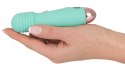 Cuties Zielony Mini Wibrator Rowkowany 7 Trybow Wodoodporny 12,5 cm
