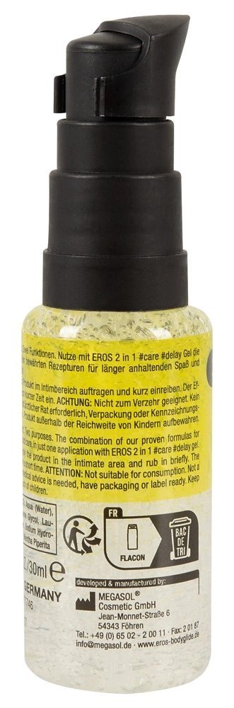 EROS Care & Delay żel intymny 2w1 z pantenolem i miętą 30 ml EROS Care & Delay żel intymny 2w1 z pantenolem i miętą 30 ml