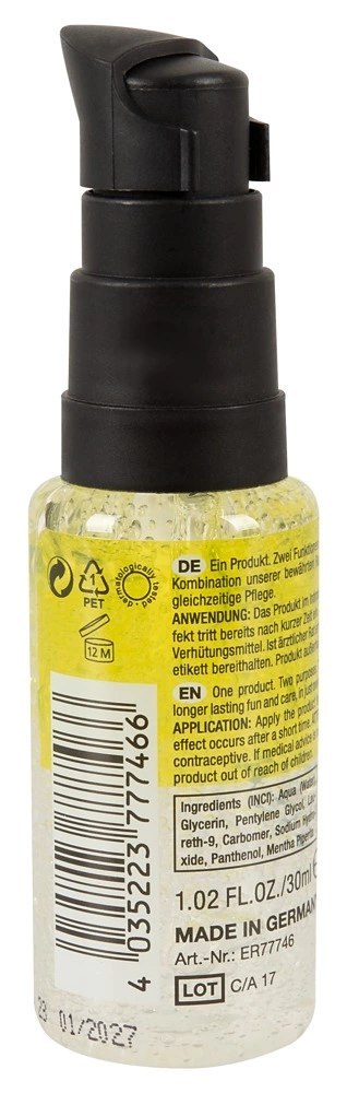 EROS Care & Delay żel intymny 2w1 z pantenolem i miętą 30 ml EROS Care & Delay żel intymny 2w1 z pantenolem i miętą 30 ml