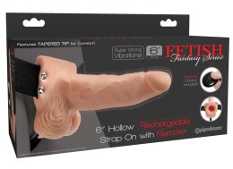 Fetish Fantasy Series model z paskiem, 10 trybow, naturalny kolor 17,8 cm