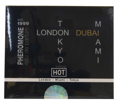 HOT Pheromone Perfume Tester Box Men 4x5ml - Zestaw Męskich Zapachow z Feromonami HOT Pheromone Perfume Tester Box Men 4x5ml - Zestaw Męskich Zapachow z Feromonami