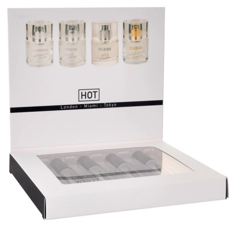 HOT Pheromones Woman 4x5ml Zestaw Zapachow z Feromonami Tester HOT Pheromones Woman 4x5ml Zestaw Zapachow z Feromonami Tester