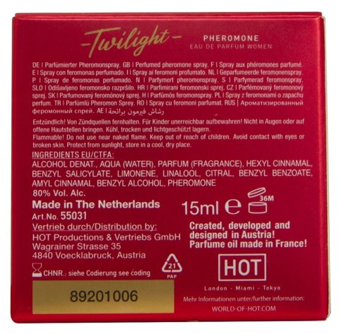 HOT Twilight Pheromone Women 15ml - Kwiatowy zapach z feromonami HOT Twilight Pheromone Women 15ml - Kwiatowy zapach z feromonami