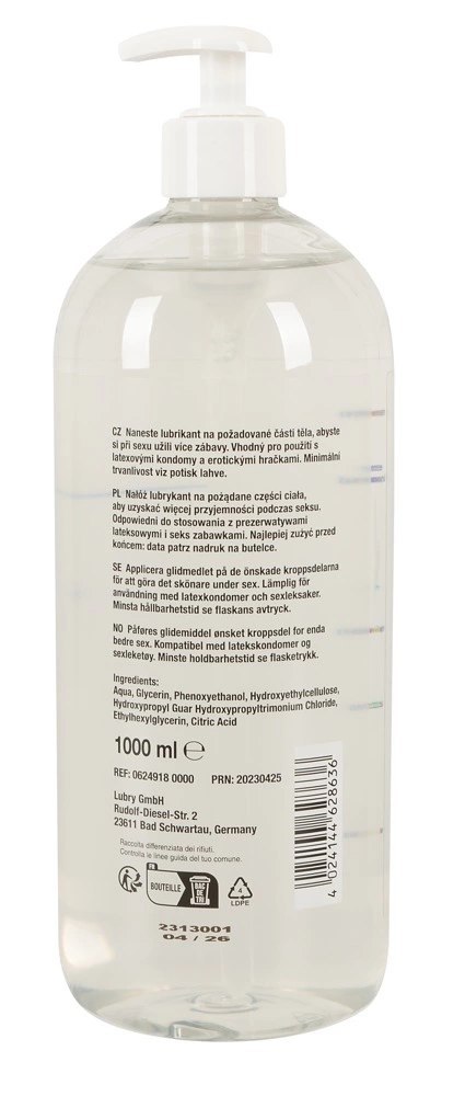 Just Glide Anal 1L - Wegański żel nawilżający do masażu na bazie wody Just Glide Anal 1L - Wegański żel nawilżający do masażu na bazie wody