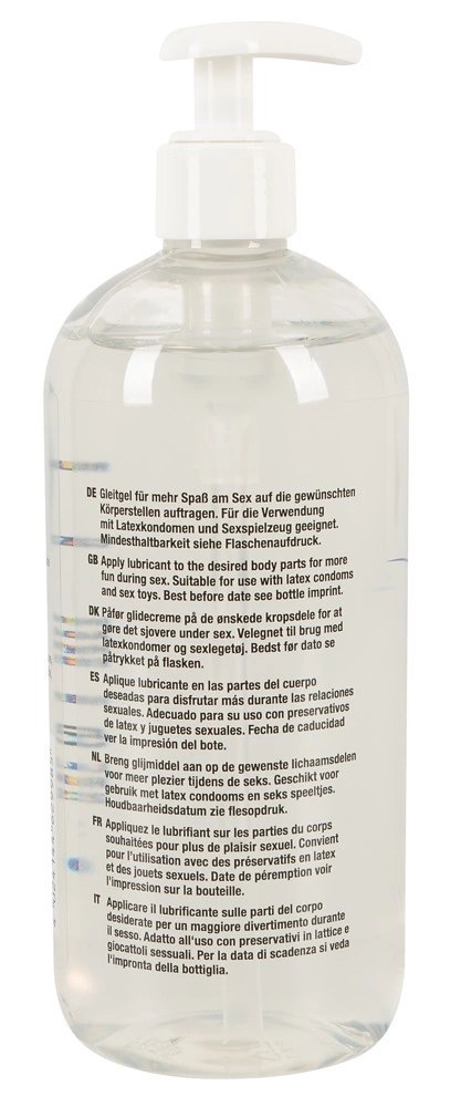 Just Glide Lubrykant na bazie wody 500 ml bezzapachowy wegański Just Glide Lubrykant na bazie wody 500 ml bezzapachowy wegański