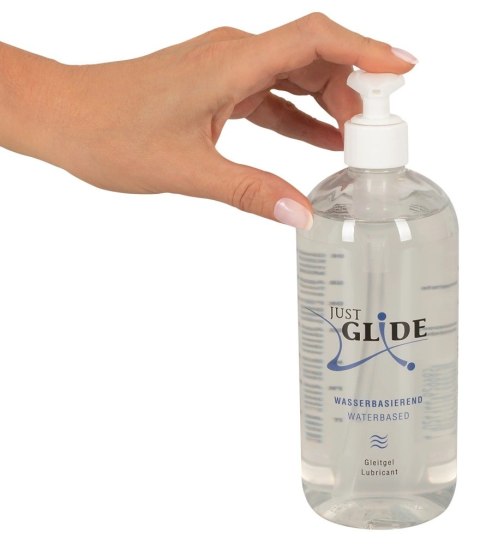 Just Glide Lubrykant na bazie wody 500 ml bezzapachowy wegański Just Glide Lubrykant na bazie wody 500 ml bezzapachowy wegański