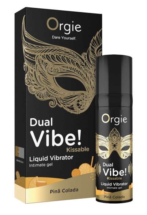 Orgie Dual Vibe Żel intymny o zapachu Pina Colada 15ml Orgie Dual Vibe Żel intymny o zapachu Pina Colada 15ml