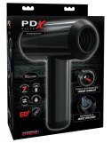 Pipedream PDX Elite Hydrobator Czarny - Wodoodporna maszyna intymna, 2 otwory, 7 trybow