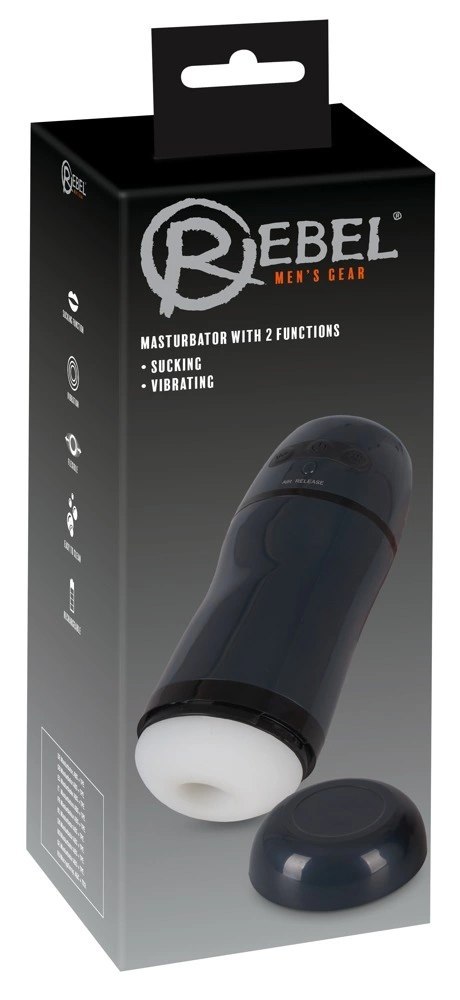 Rebel Intimate Device Vibration & Suction Czarny 21,8 cm - podręczny model Rebel Intimate Device Vibration & Suction Czarny 21,8 cm - podręczny model