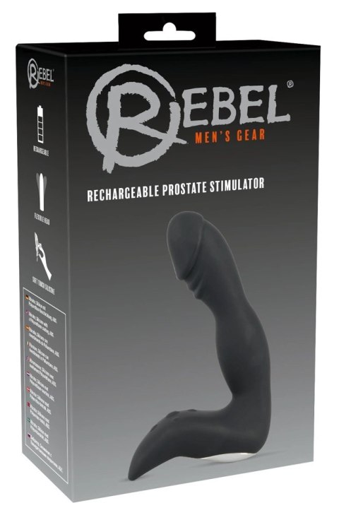 Rebel Stymulator Prostaty Czarny Elastyczny 10 Trybow Wibracji 16,1 cm Rebel Stymulator Prostaty Czarny Elastyczny 10 Trybow Wibracji 16,1 cm